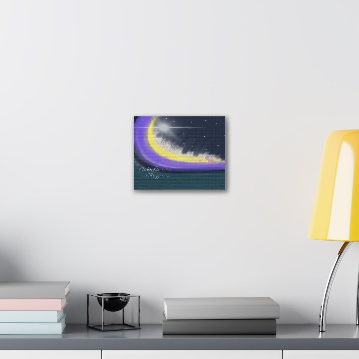Canvas Stretched, 0.75"Worship Not Worry - Gifts a blessing