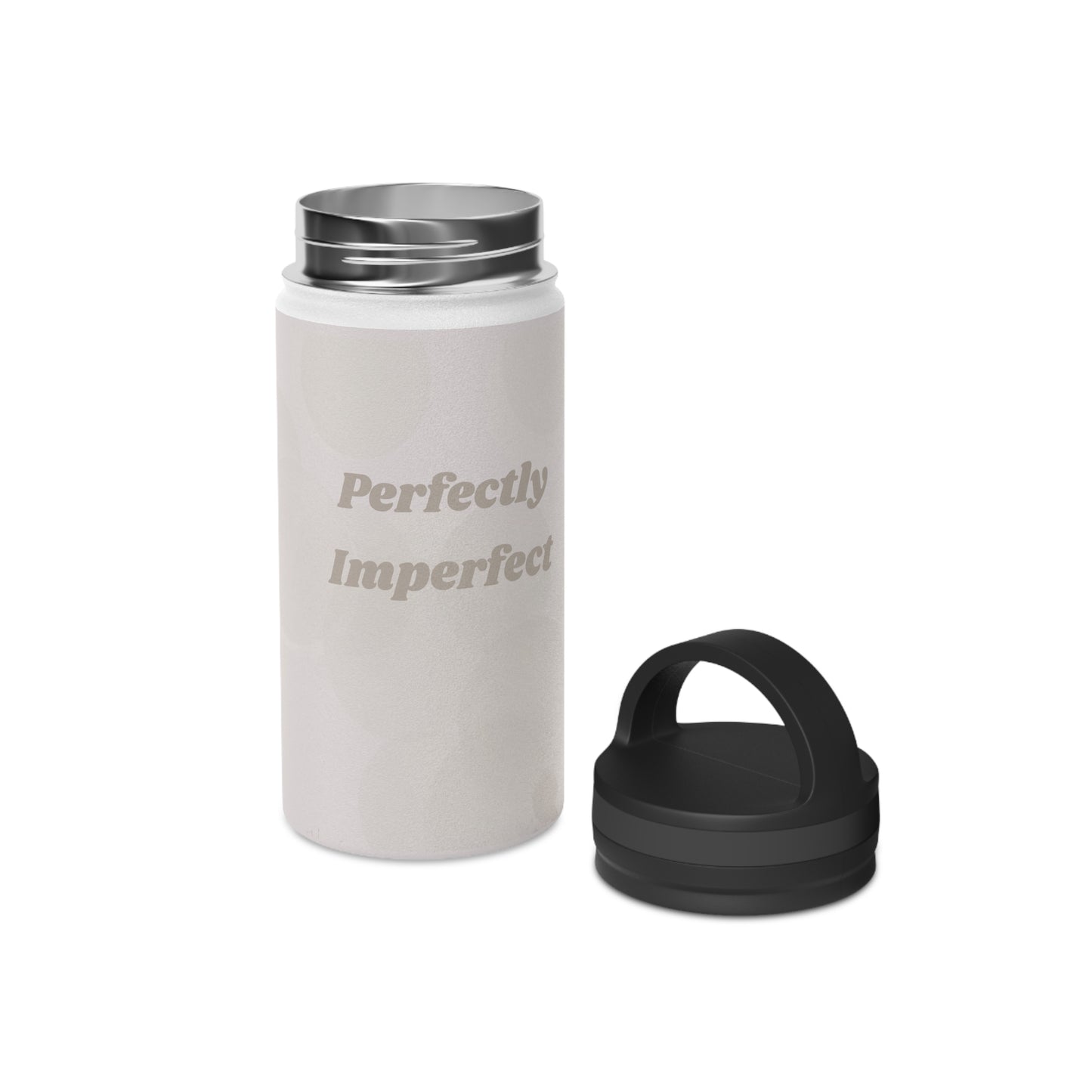 Water Bottle, Uplifting Perfectly Imperfect Handle Lid Stainless Steel