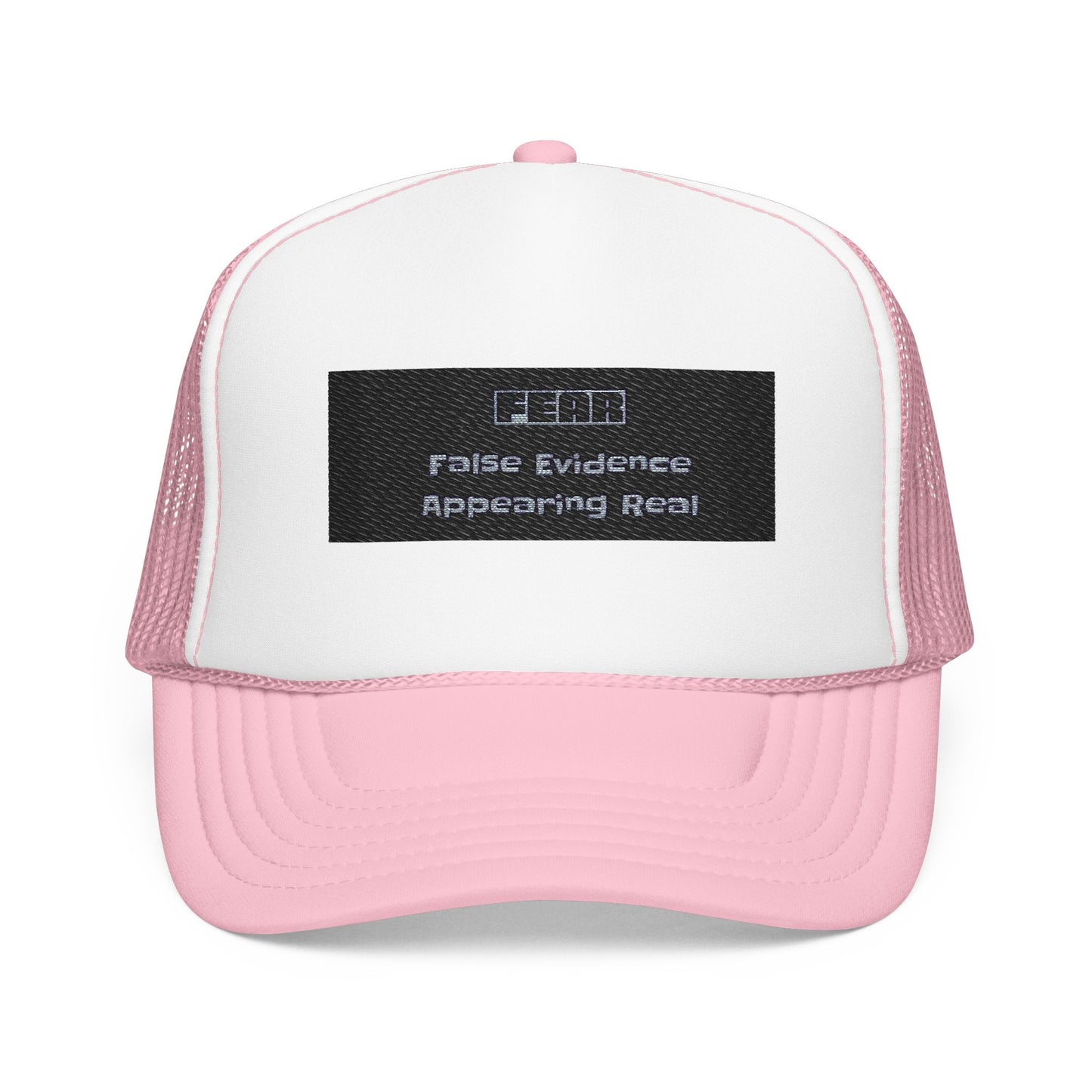Embroidered Trucker Hat _FEAR