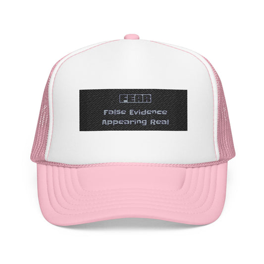 Embroidered Trucker Hat _FEAR