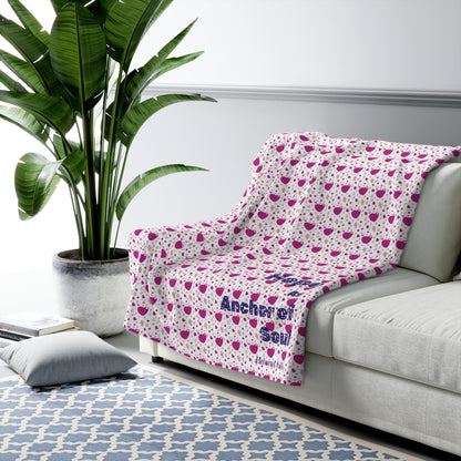 Sherpa Fleece Blanket - Hope as Anchor of Soul