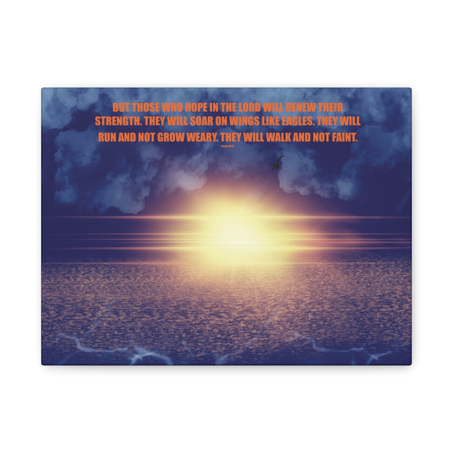 Canvas Print - Hope in the Lord Isaiah 40:31
