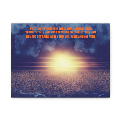 Canvas Print - Hope in the Lord Isaiah 40:31
