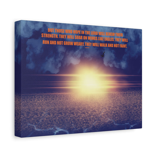 Canvas Print - Hope in the Lord Isaiah 40:31