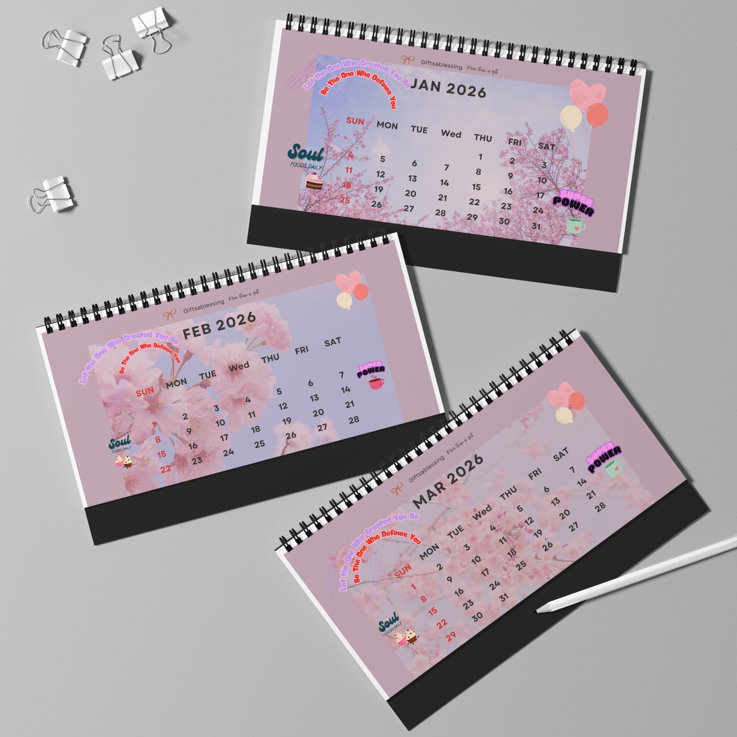 2026 Desk Calendar