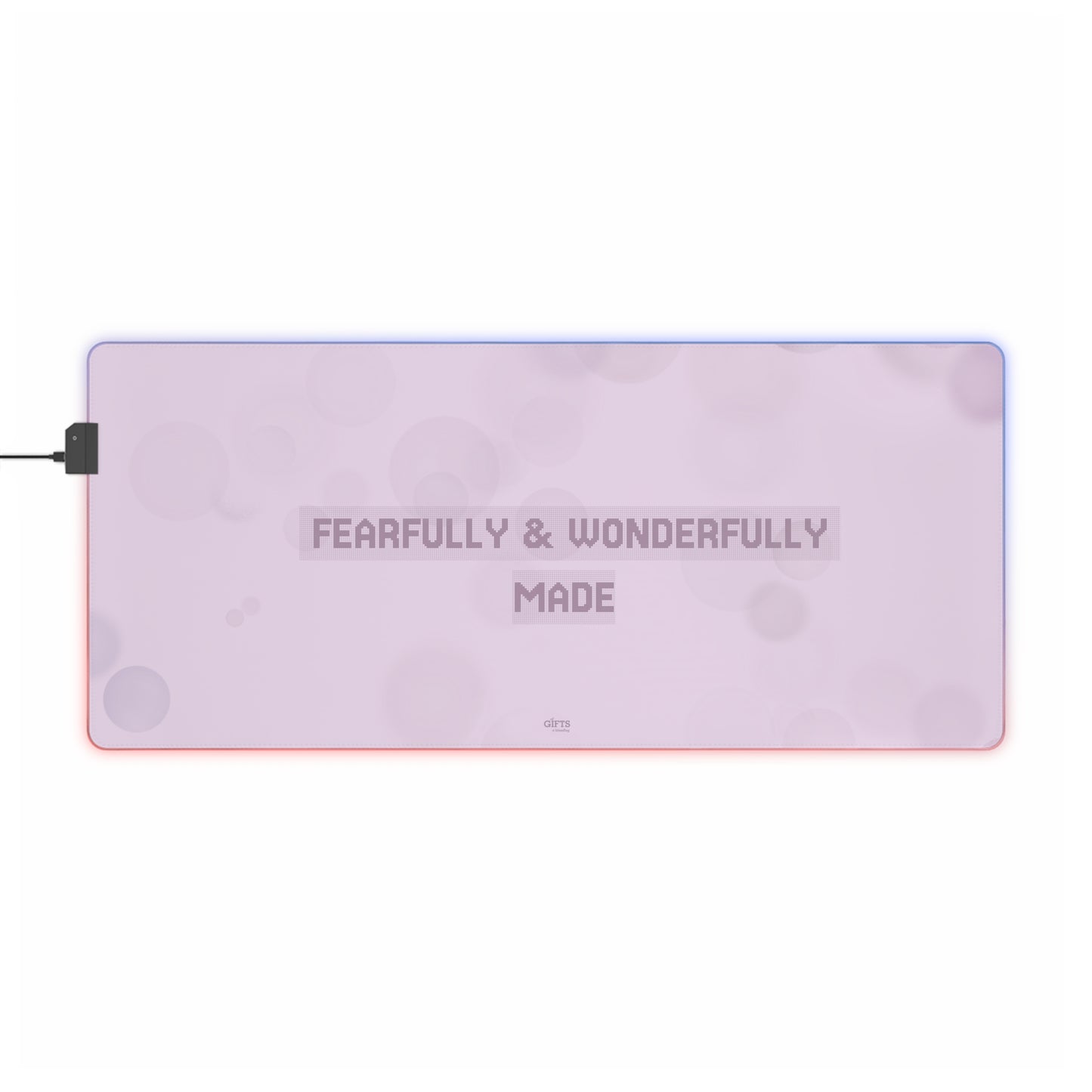 LED Gaming Mouse Pad with Custom Name | Personalized RGB Desk Mat, Gamer Gift, Desk Decor, Tech Accessories