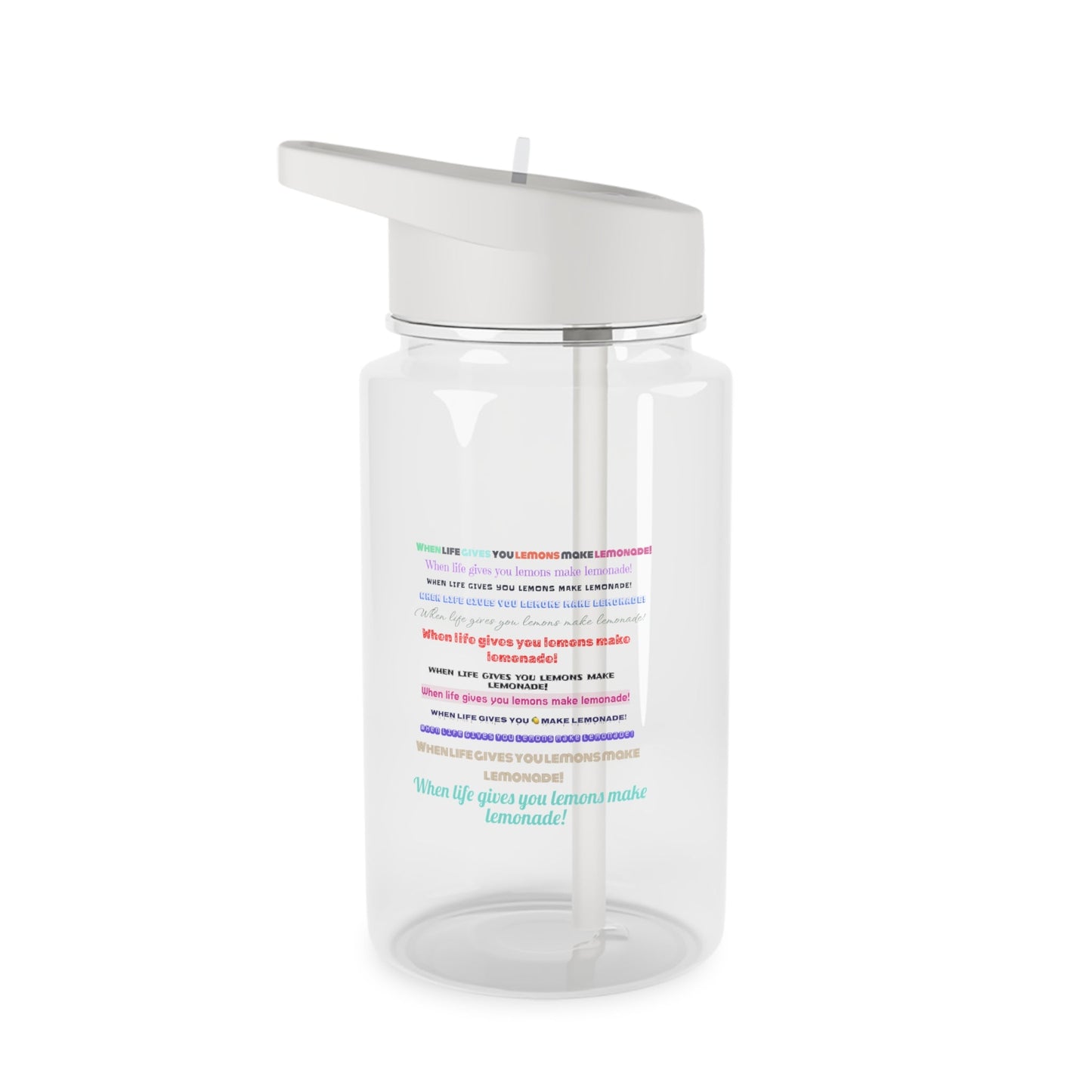 Water Bottle - When Life Gives You Lemons Make Lemonade Design - Gifts a blessing