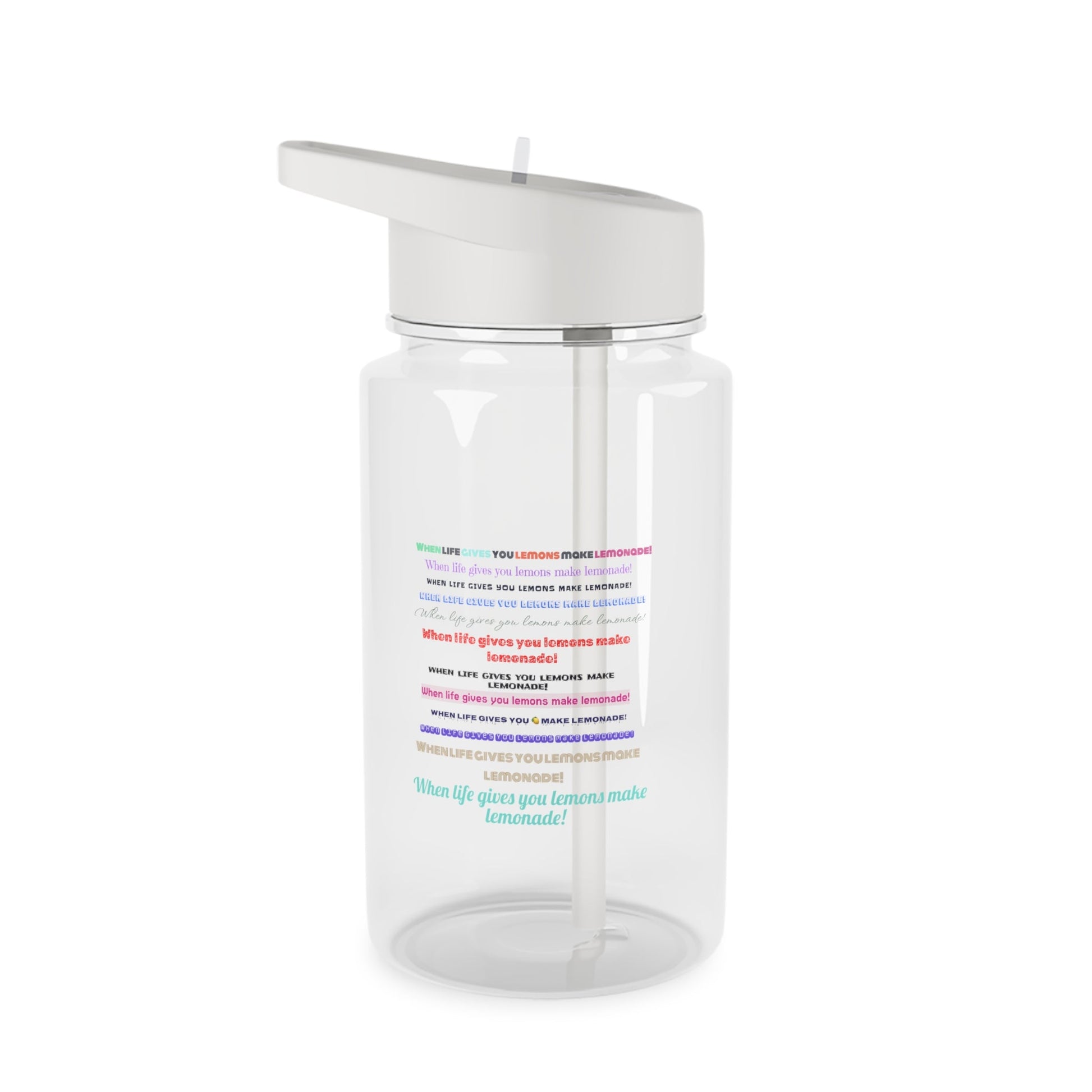 Water Bottle - When Life Gives You Lemons Make Lemonade Design - Gifts a blessing