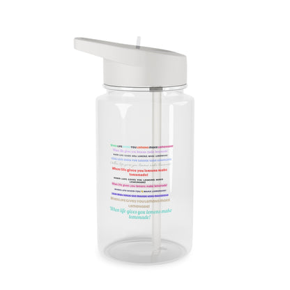 Water Bottle - When Life Gives You Lemons Make Lemonade Design - Gifts a blessing