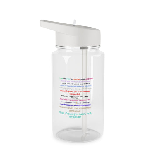 Water Bottle - When Life Gives You Lemons Make Lemonade Design - Gifts a blessing