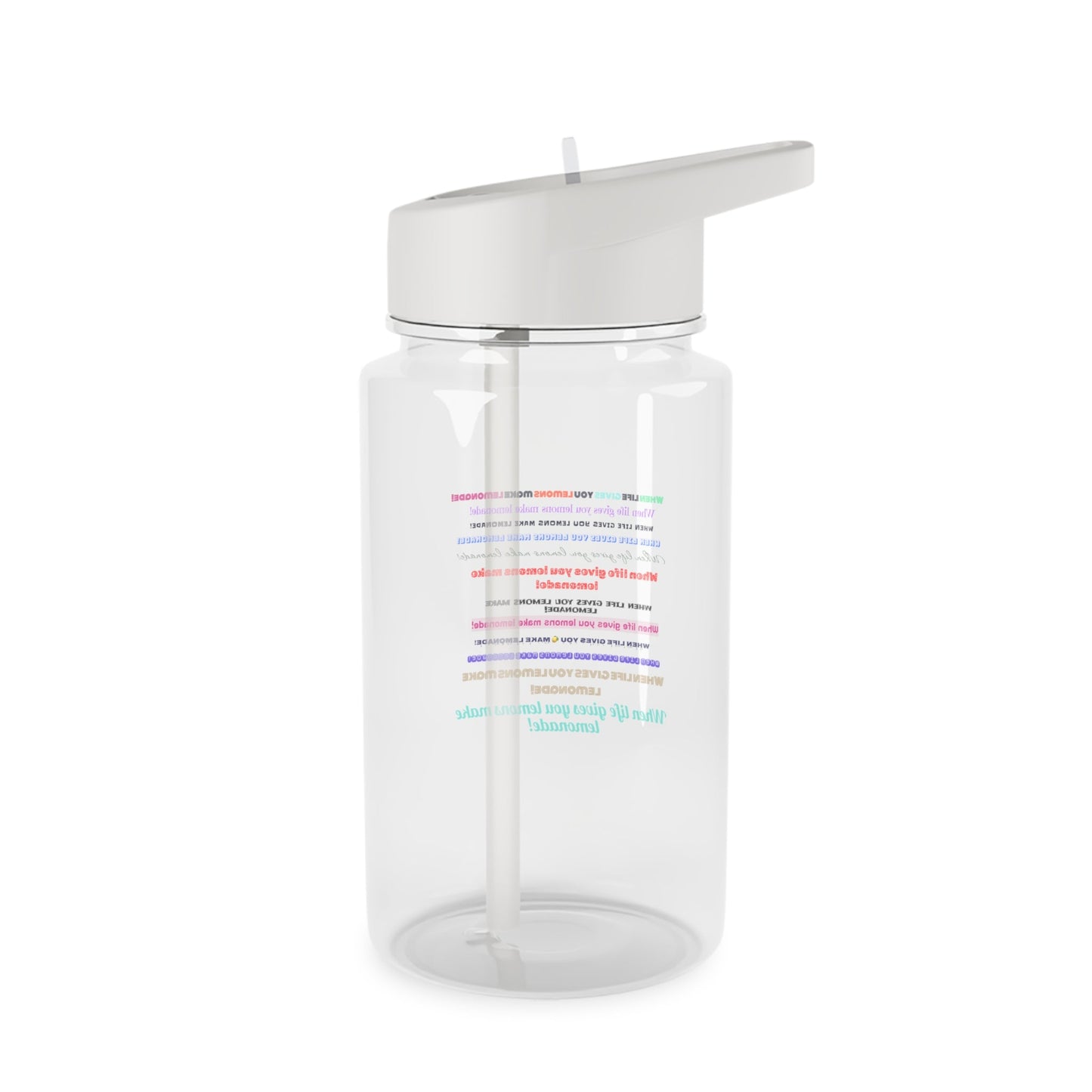 Water Bottle - When Life Gives You Lemons Make Lemonade Design - Gifts a blessing